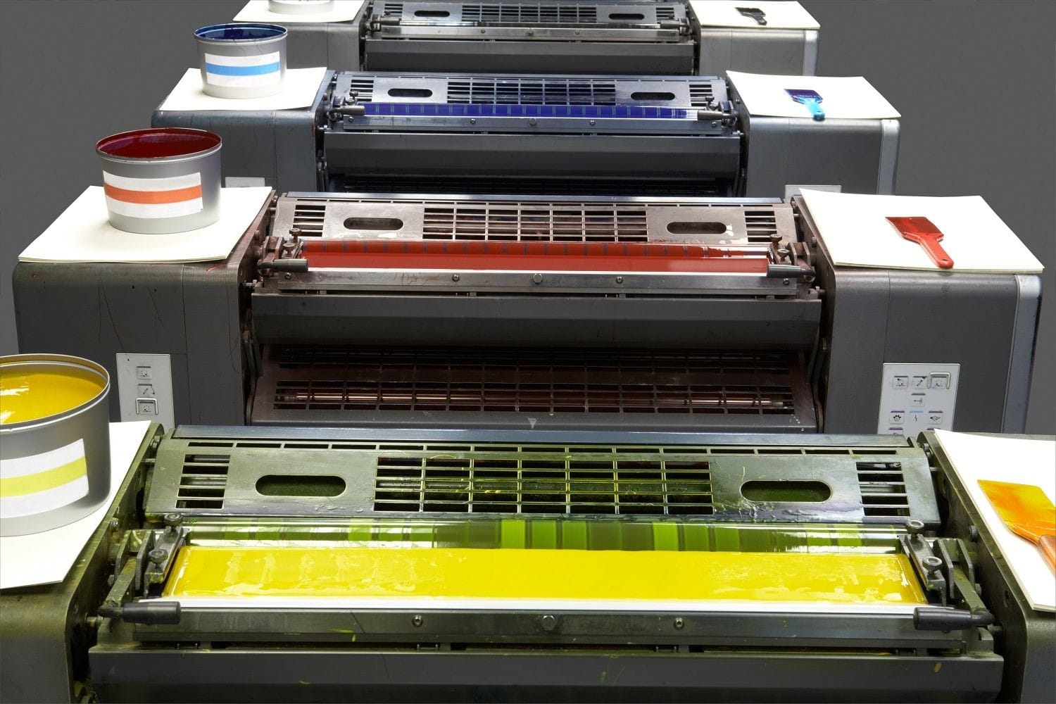 Lithographic printing Lithographic printing